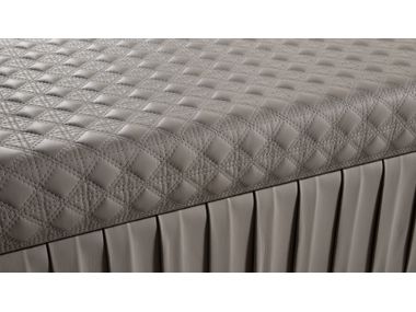 SAN MARCO Upholstered storage leather bench By Reflex