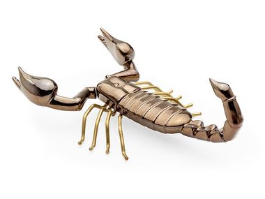 Ceramic decorative object SCORPION GOLD Mambo Unlimited Ideas