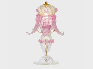 Handmade Murano glass table lamp SECOLO DOWNWARD Sogni Di Cristallo