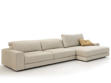 Sofá secional de tecido com chaise-longues WILLIAM NEW VALENTINI