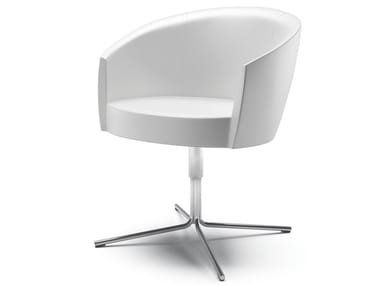 Poltroncina girevole a razze con braccioli SFER Cizeta