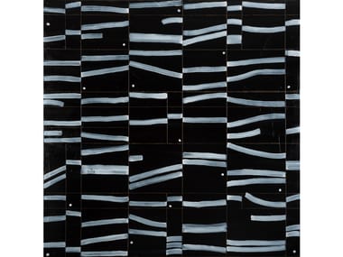 Quadro in legno Sincronía en negro NOVOCUADRO ART COMPANY