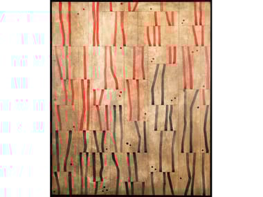 Quadro in legno Sincronía en rojo NOVOCUADRO ART COMPANY