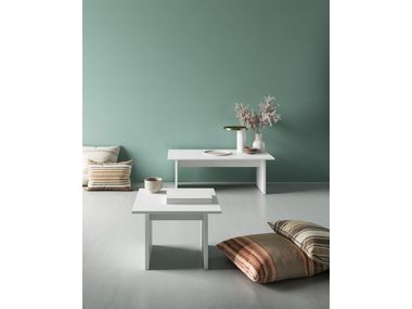 Sled base coffee table Sled base melamine high side table By DVO