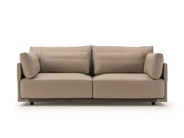 2 seater leather sofa DRUM Turri