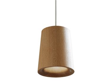 Luminária pendente LED dimmable de carvalho SOLID CONICAL Case