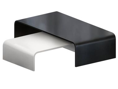Low rectangular plate coffee table SOLITAIRE Zeus