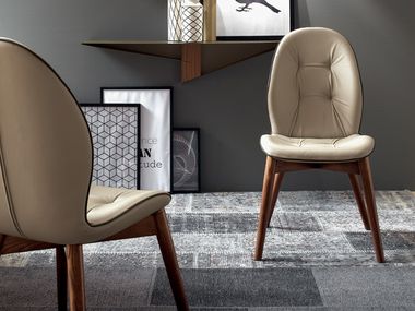 Upholstered leather chair SORRENTO | Chair Tonin Casa