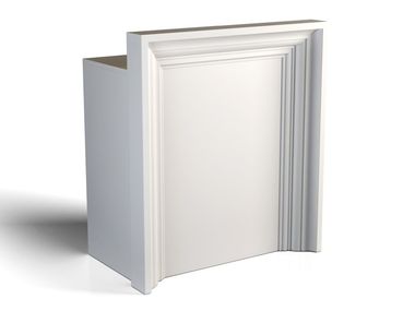 Acrylic reception desk STATUS 90 Gamma & Bross