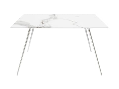 Table with conical stainless steel legs STAY