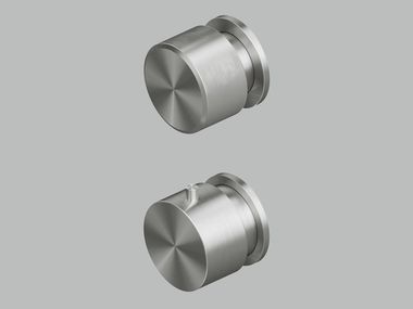 Wall-mounted stainless steel remote control tap STEREO 16 48.0 QuadroDesign