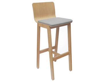 Wooden stool with padded seat VERSION 3 Askia