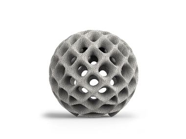 3D-printed concrete lamp BALLOON studiooberhauser