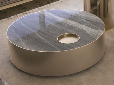 Low marble coffee table SUN Longhi