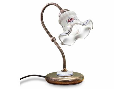 Ceramic bedside lamp with fixed arm CHIETI FERROLUCE
