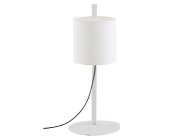 Table lamp with steel base and cotton shade MAGNET LAMP Ligne Roset