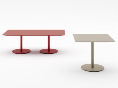 TABLE Rectangular wooden bistro side table By PROF