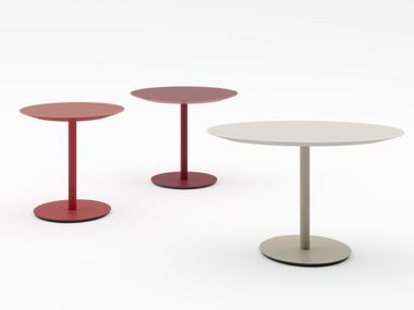 Round wooden bistro side table TABLE PROF