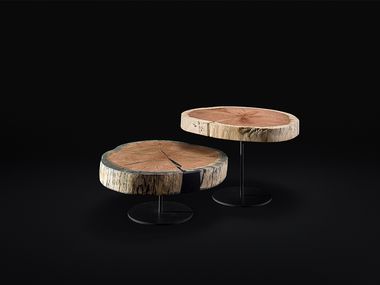 Coffee table Oak side-table Bruno Spreafico
