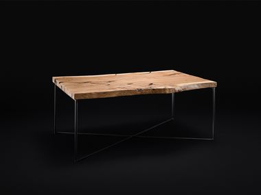 Coffee table Oak side-table Bruno Spreafico