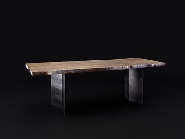 Table Vintage stain chestnut table Bruno Spreafico