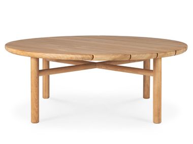Low round teak coffee table TEAK QUATRO OUTDOOR Ethnicraft
