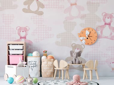 Carta da parati a motivi per bambini TEDDY Rimura
