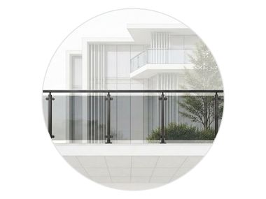 Residential glass railings