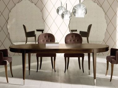 Oval wooden table TIGRANA CLASSIC OPERA CONTEMPORARY