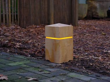 Bañador de suelo LED de madera para exterior SQARO timberlab