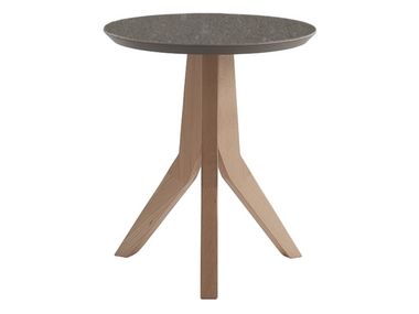 Round coffee table with ceramic coated MDF top TOULIP I.T.F. Design