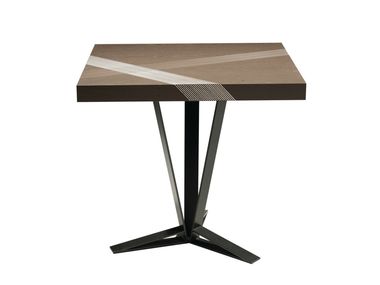 Square oak high side table TRACK Roche Bobois