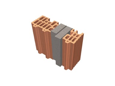 Clay block for internal partition TRIS® 30x12x24