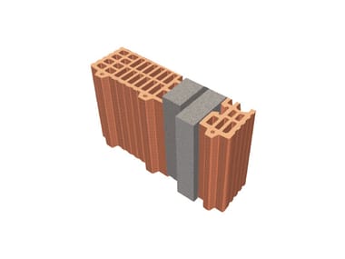 Clay block for internal partition TRIS® 35x12x24