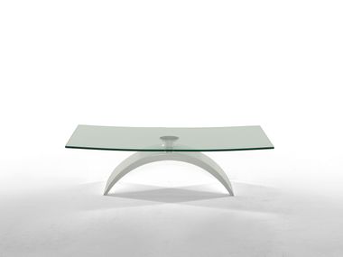 Mesa de centro baixa retangular de vidro TUDOR Tonin Casa