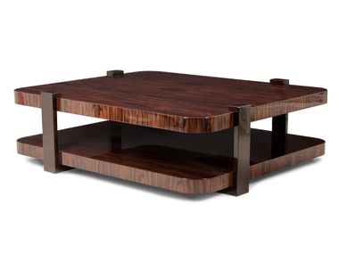 Low rectangular ebony coffee table TWICE JOSÉ LEITE DE CASTRO