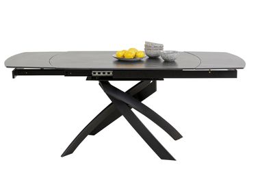 Extending rectangular table with ceramic top TWIST