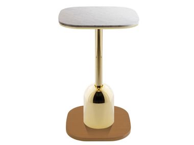 Square marble bistro side table TYPHA-RONDO-W-36 Vela Arredamenti
