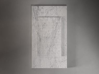 Plato de ducha rectangular de mármol de Carrara TYRE