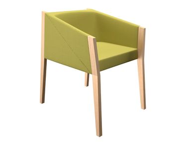 Silla tapizada de tela RAY Ofifran