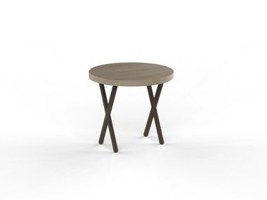 Round melamine-faced chipboard coffee table URBAN TV38 Mobilspazio