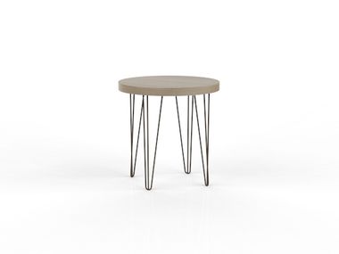 Round melamine-faced chipboard coffee table URBAN TV40 Mobilspazio