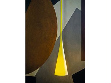 Lustre Design Foscarini Uto Orange - Suspension En Caoutchouc Pour Intérieur/extérieur