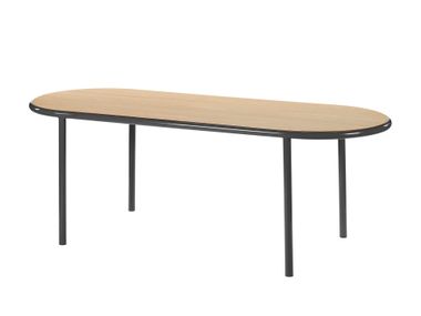 Oval wooden garden table WOODEN TABLE valerie_objects
