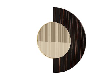Specchio rotondo in legno con cornice VALEY ANA ROQUE INTERIORS