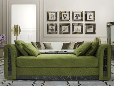 Upholstered velvet day bed ROYAL FORMITALIA