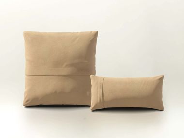 Cuscino a tinta unita in pelle PILLOW SET 1 - LEATHER vetsak