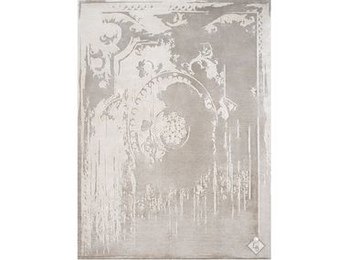 Rectangular silk rug VICOMTE ANGORA Edition Bougainville