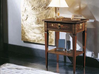 Rectangular solid wood side table VIOLINO Arvestyle
