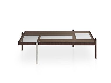 Rectangular glass coffee table VISION Turri